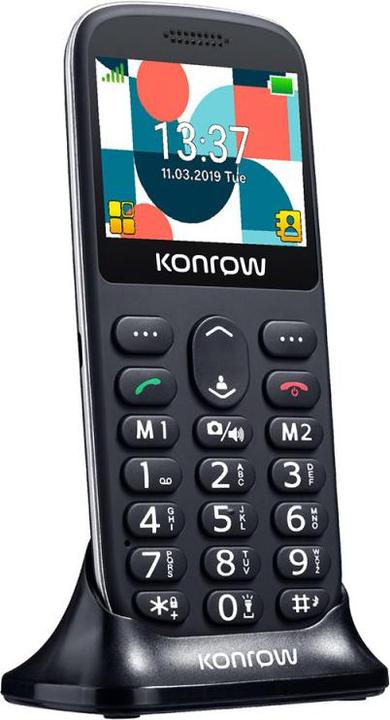 Image du produit Konrow Senior 231 (Écran 2.31" - Double Sim - Dock de charge Fourni) Noir