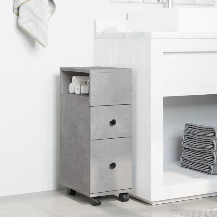 Produktbild VidaXL Badschrank Schmal mit Rollen