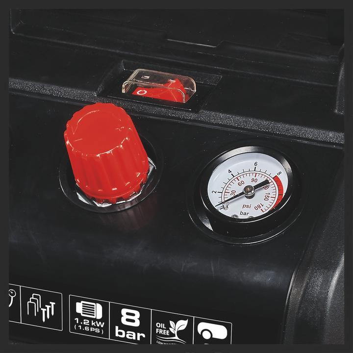Image du produit Einhell TC-AC 190/6/8 OF Set (8 bar, 6 l)