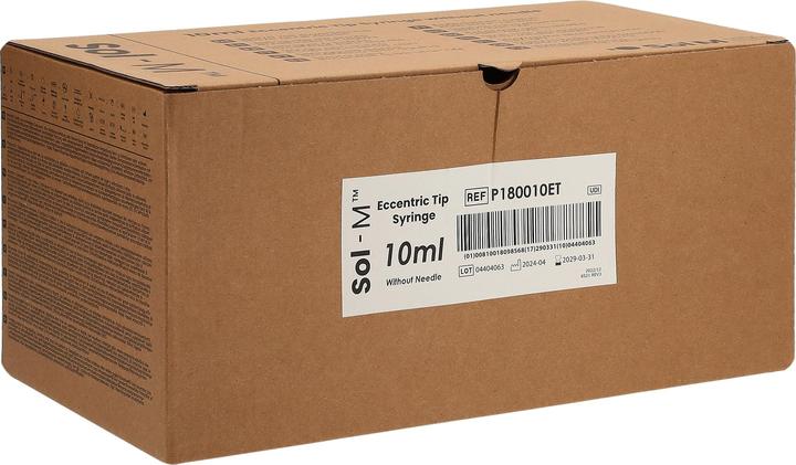 Actual product image Sol-m Spritze ohne Nadel 10ml EccentricTip 100 Stk