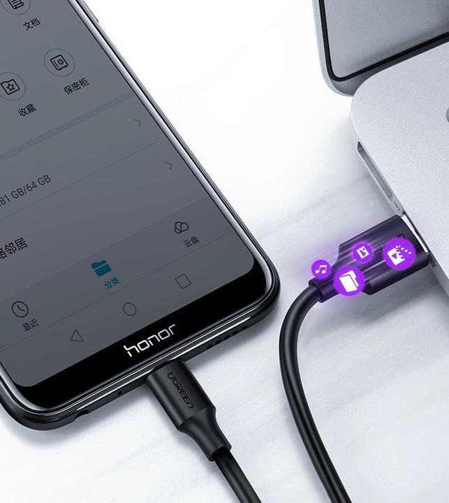 Produktbild Ugreen MicroUSB Lade und USB (1.50 m, USB 2.0)
