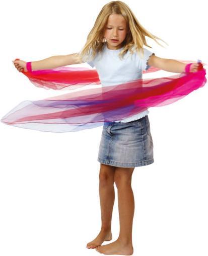 Actual product image Betzold 10 chiffon scarves in 10 colours