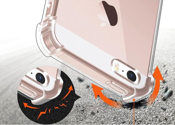 Produktbild Screenguard Apple iPhone 5/5S/SE Hülle Crystal Soft Airbag Bumper (Apple iPhone 5)