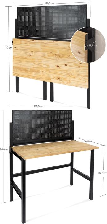 Produktbild CarTech Werktisch klappbar (120 cm, 64 cm)