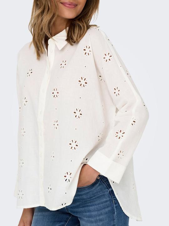 Image du produit Only Onlnew Lina Grace Ls Brod Angl Shirt Wvn (S)