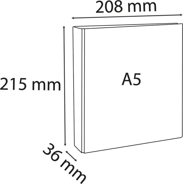 Image du produit Exacompta Classeur à anneaux (A5, 40 mm, 1 pièce(s))