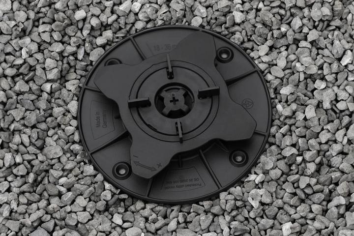 Actual product image Sanpro Pedestal support? height-adjustable for terrace slabs & quick-release fastener 18-36 mm