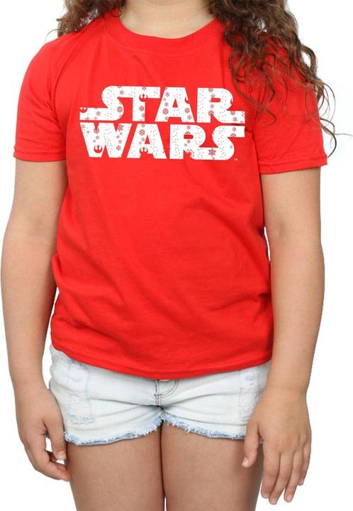 Image du produit Star Wars - T-shirt CHRISTMAS LOGO - Fille (140, 146)