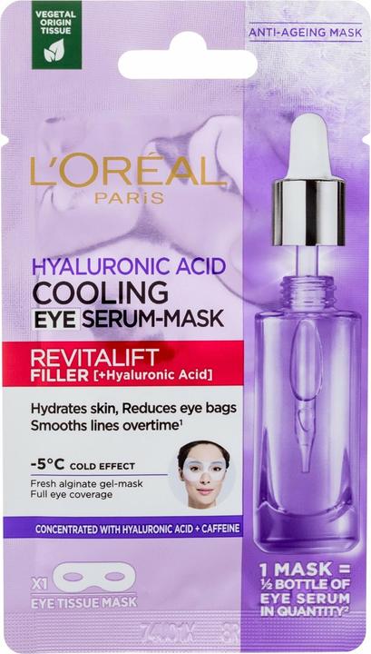 L'Oréal Paris LÂ'OrÃ©al Paris - Textile eye mask with cooling effect Revita lift Filler (Cooling Eye Serum-Mask) 1