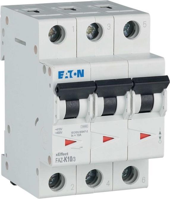 Produktbild Eaton MOE FAZ-K10/3 LS-Schalter K-Char 10A, 3p