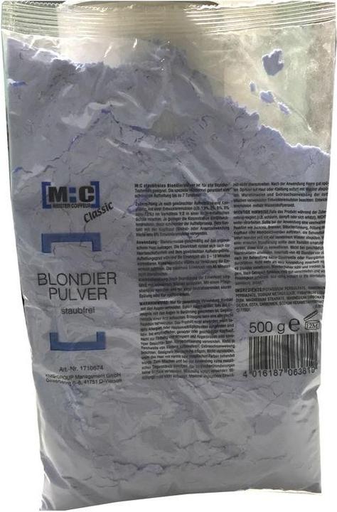 Immagine prodotto Meister Coiffeur M:C Blonding Powder Classic senza polvere, blu 500g (500)