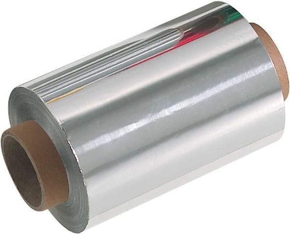 Actual product image Fripac Aluminum strand foil silver 15my 12cm x 250m in carton with tear-off edge