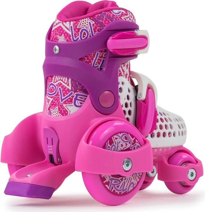 Immagine prodotto Sfr Pattini Quad Stomper Regolabili per Bambini Rosa/Bianco 2023 (28, 29, 30, 31, 32)