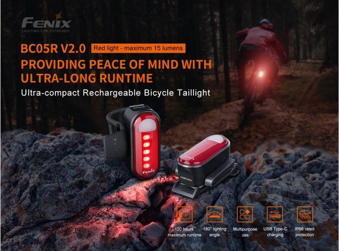 Actual product image Fenix BC05R V2.0 (15 lm, 15 lm)