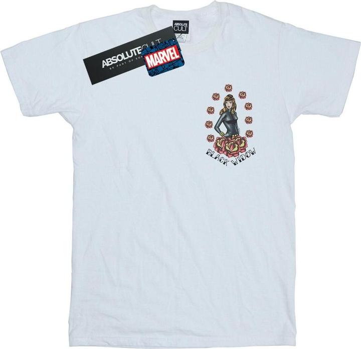Produktbild Black Widow Tattoo Breast Print TShirt (5XL)