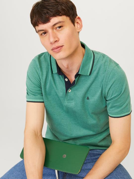 Produktbild Jack & Jones Einfarbig Polo T-shirt T-shirt (M)