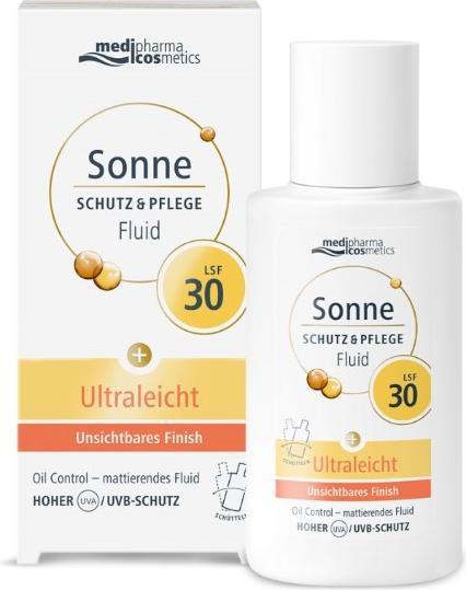 Produktbild Dr. Theiss Sonne Schutz & Pflege Fluid LSF 30 Ultraleicht, 50 ml LOT (Sonnencreme, SPF 30, 50 ml)