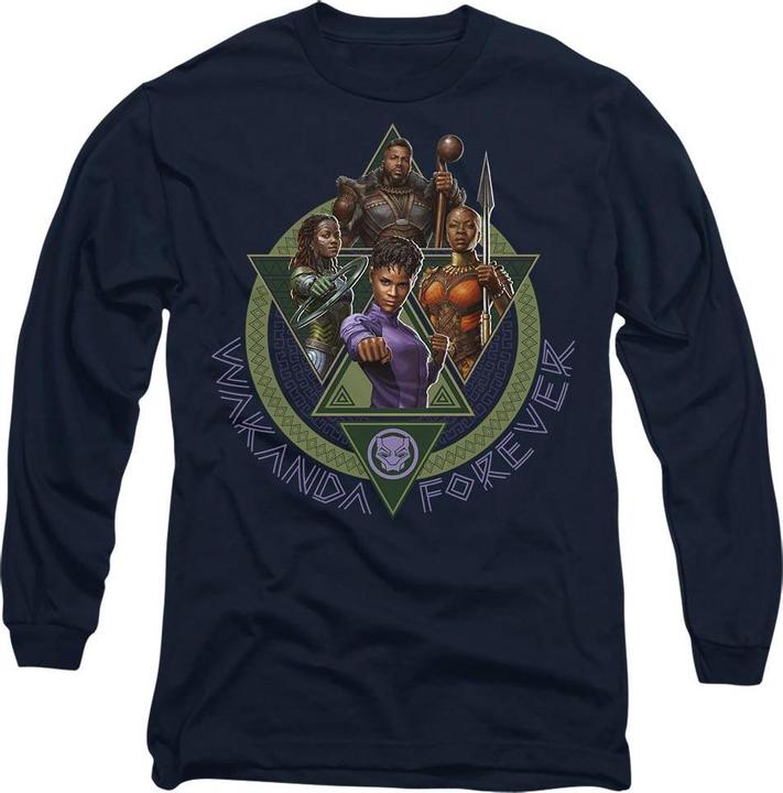 Actual product image Black Panther: Wakanda Forever Unisex Adult Shuri Okoye Nakia M'baku T-Shirt (S)