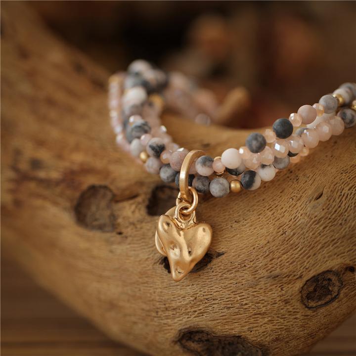 Immagine prodotto Andreani Bracciale con vera Spectrolite (8 cm, Rosa)