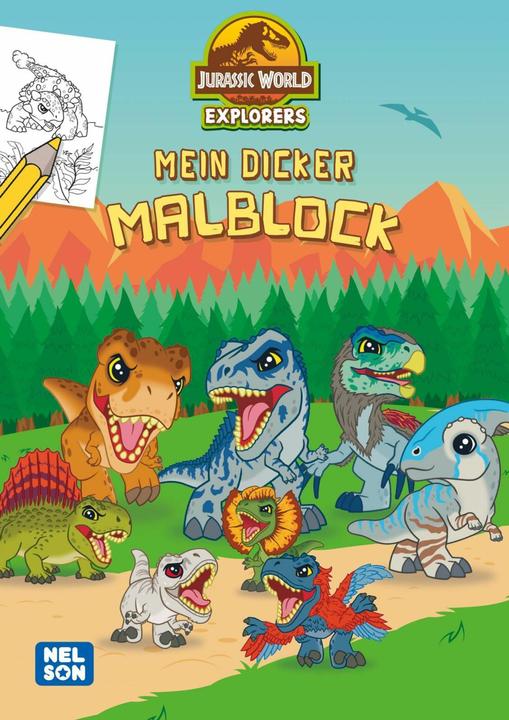 Image du produit Jurassic World Explorers : mon gros cahier de coloriage