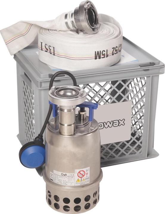 Actual product image Nowax Submersible flood pump flood set by EBARA STPN 600 incl. carrier/filter basket with lockable (Sewage pump)