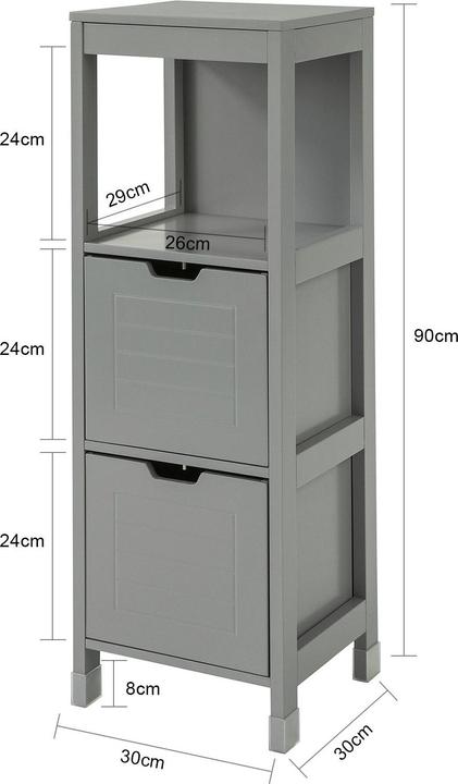 Produktbild SoBuy Badschrank (30 x 90 x 30 cm)
