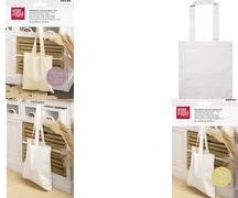Produktbild Knorr Prandell Baumwoll-Einkaufstasche, 380 x 420 mm, blanko weiss, zum Bemalen mit Stoffmalfarben, aus 100 %