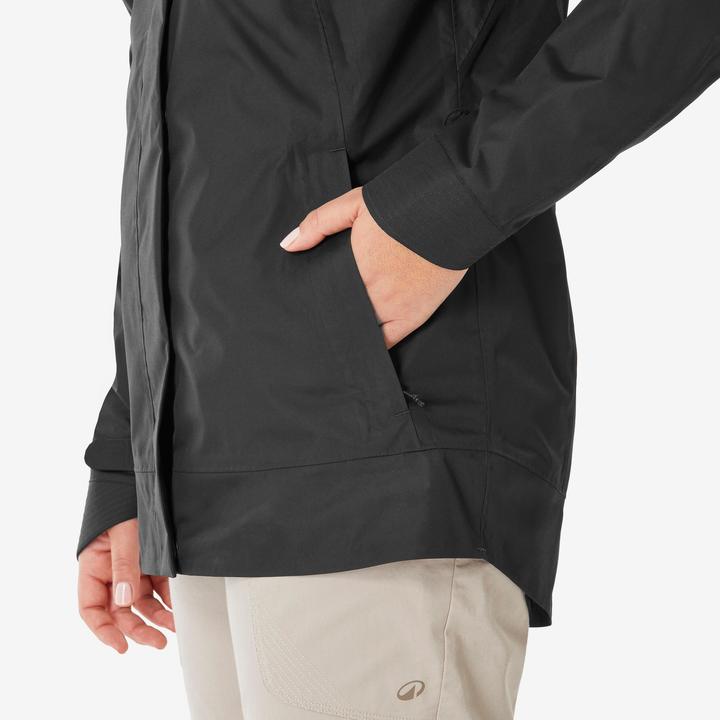Produktbild Quechua Wanderjacke Damen wasserdicht - NH500 schwarz (3XL)