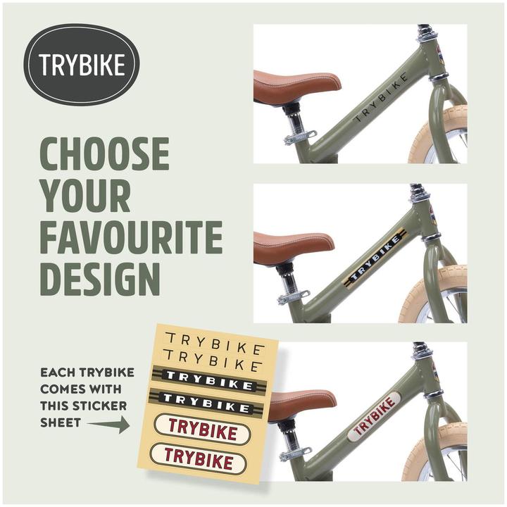 Image du produit Trybike Laufrad 2 in 1 vintage, green matt (12")