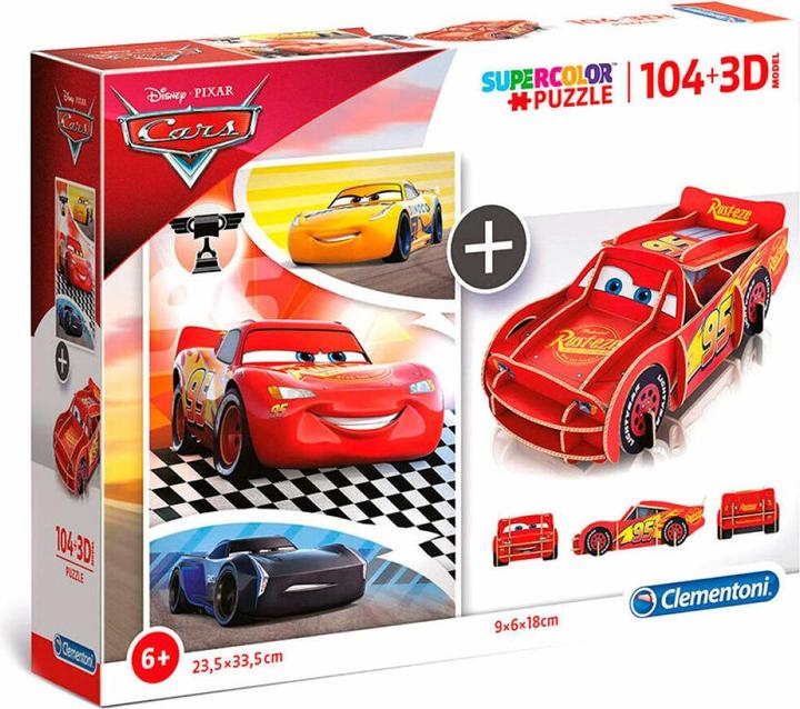 Immagine prodotto Clementoni Puzzle Auto, 104 pezzi + modello 3D (104 pezzi)