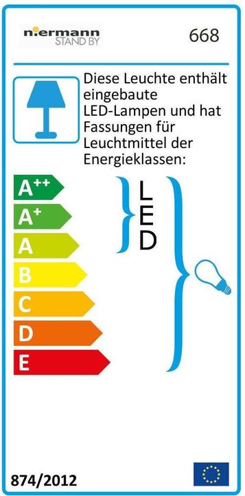 Energy Label Niermann Stand By niermann StandBY ceiling light