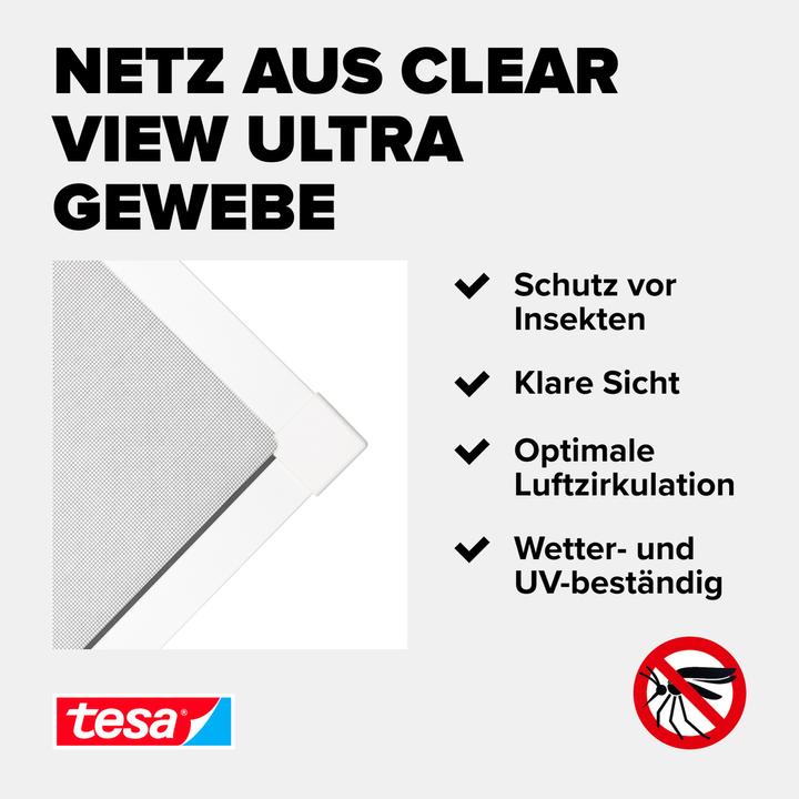 Nährwerte und Zutaten tesa FALT Insektenschutz für Fenster, grössenverstellbarer Alu-Rahmen, faltbar (140 x 140 cm)