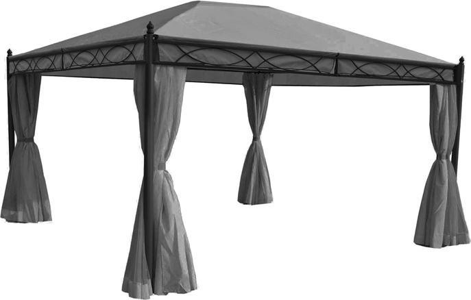 Immagine prodotto Swisshandel24 Set di 4 pareti laterali per pergola Cadiz, parete laterale di ricambio per padiglione 4x3m (289 cm, 380 cm)