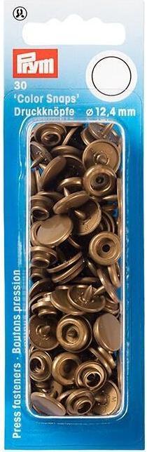 Actual product image Prym Seamless press studs colour snaps round 12.4mm gold
