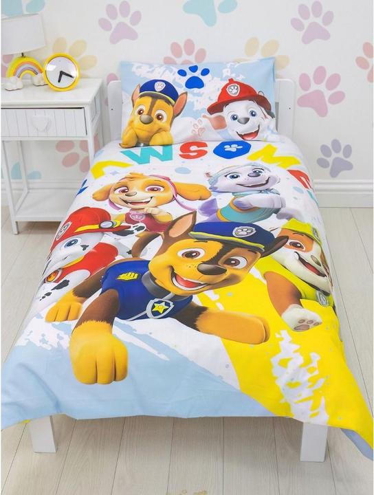 Actual product image Paw Patrol Childrens/Kids Splodge Duvet Cover Set