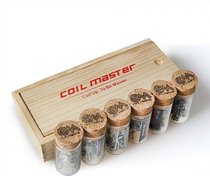 Actual product image Coil Master Wooden Box Coils Fused Clapton 28ga x 2 + 32ga, 0.45 (10 x)