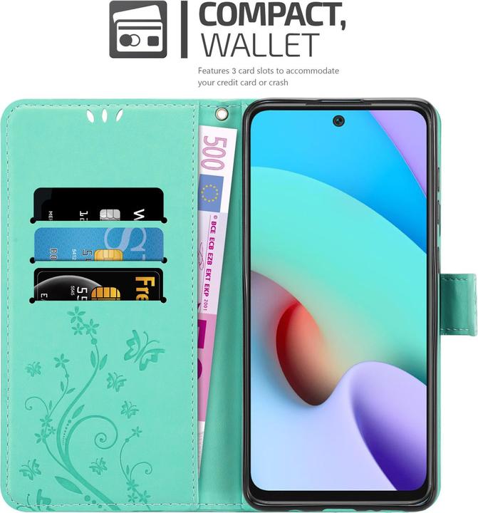 Produktbild Cadorabo Flower Book Hülle (Xiaomi Redmi 10)