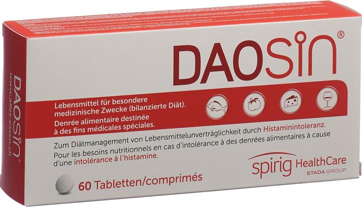 Daosin Cibo per l'intolleranza all'istamina (60 Pezzo/i, Pillole, 39 g)
