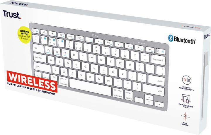 Produktbild Trust Bluetooth Tastatur (US, Kabellos)