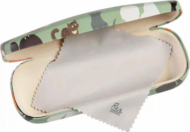 Actual product image Rex London Glasses case and cleaning Cloth Nine Lives