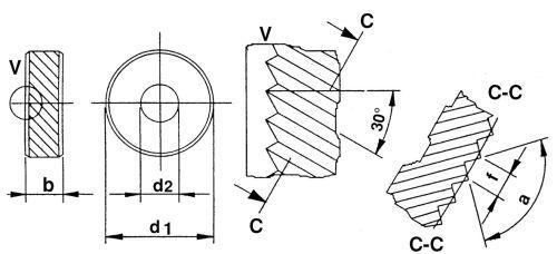 Productafbeelding Magni Kartelwiel PM BR 30graden 15x6x6A11 G7 P0.6 met afschuining QUICK