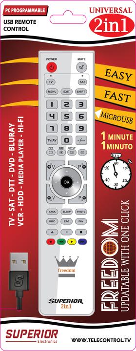 Actual product image Superior Freedom-2/1 (Universal remote control, Infrared)