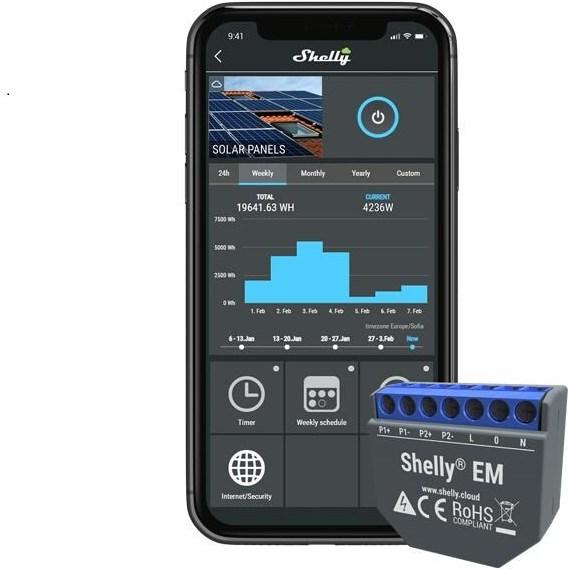 Produktbild Shelly EM WiFi-Energy Meter (Heizungsaktor)