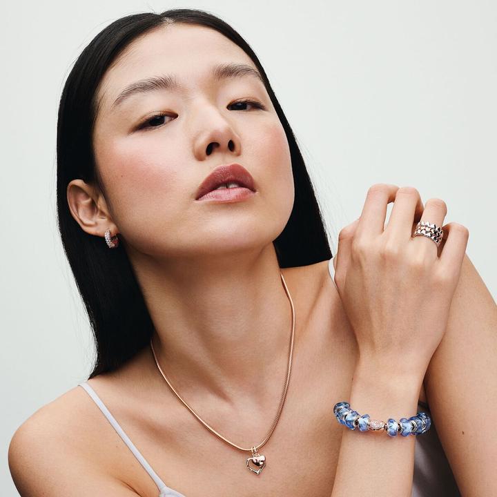 Actual product image Pandora Moments series From the heart ring (56)