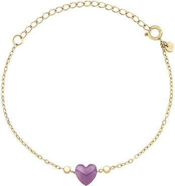 Actual product image Breil Charming Gold-Plated Bracelet With Amethyst Heart Candy Tj3601