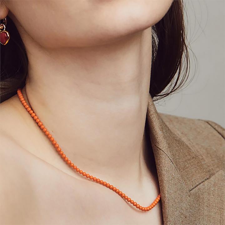 Produktbild Ti Sento Milano Collier mit orangenen Steinen 3962CO/80 (925 Sterling Silber, 42 cm)