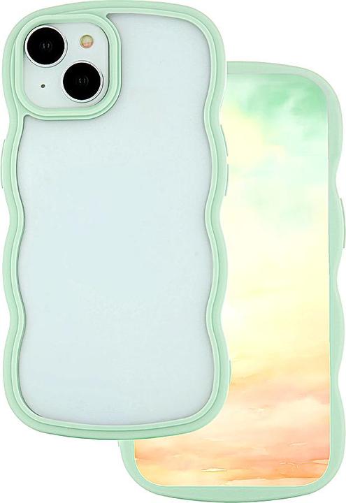Actual product image OEM Wave case for iPhone 12 / 12 Pro 6,1" green (Apple iPhone 12, Apple iPhone 12 Pro)