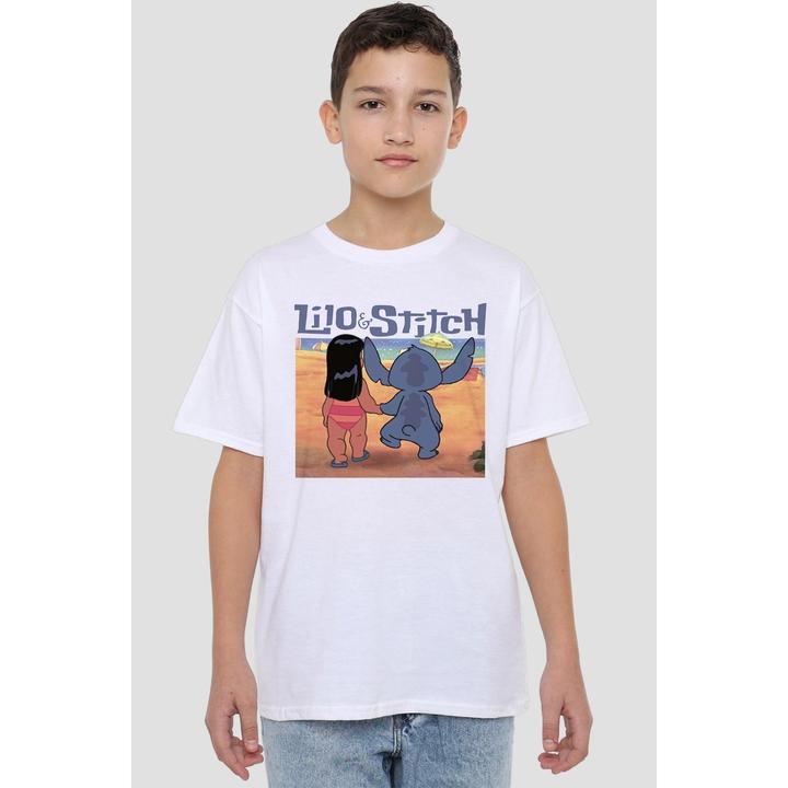 Actual product image Lilo & Stitch Childrens/Kids Into The Sunset T-Shirt (152, 158)