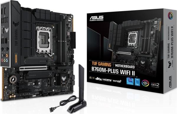 Produktbild ASUS TUF GAMING B760M-PLUS WIFI II (LGA 1700, Intel B760, mATX)