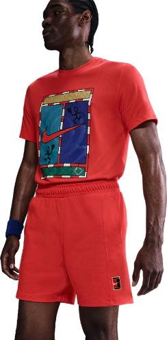 Actual product image Nike Court Heritage Tennis Shorts Red Man (XL)
